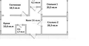 3-к квартира, вторичка, 94м2, 7/14 этаж
