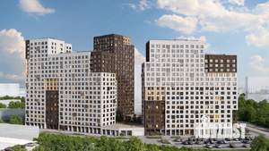 2-к квартира, строящийся дом, 73м2, 24/25 этаж