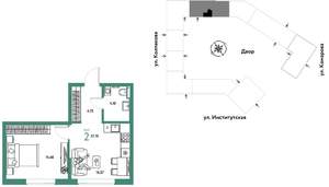 2-к квартира, вторичка, 38м2, 12/25 этаж