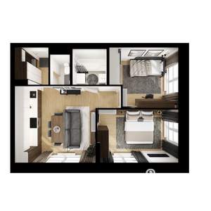 2-к квартира, вторичка, 46м2, 22/24 этаж