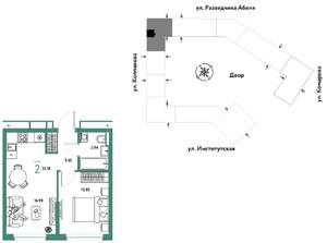 2-к квартира, вторичка, 35м2, 4/25 этаж