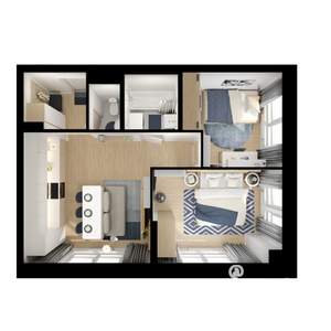 2-к квартира, вторичка, 49м2, 14/25 этаж