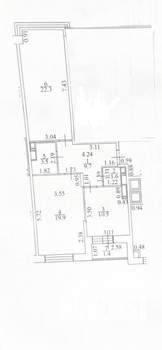 2-к квартира, вторичка, 66м2, 15/17 этаж