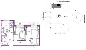 3-к квартира, вторичка, 53м2, 8/25 этаж