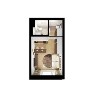 Студия квартира, вторичка, 20м2, 16/25 этаж