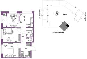 3-к квартира, вторичка, 71м2, 19/25 этаж