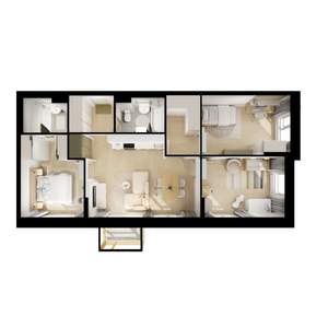 3-к квартира, вторичка, 78м2, 23/25 этаж