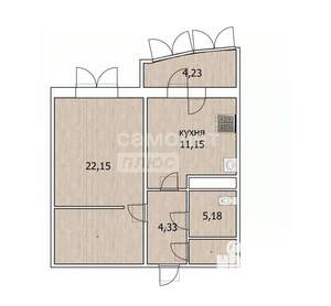 1-к квартира, вторичка, 47м2, 2/17 этаж