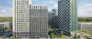 2-к квартира, строящийся дом, 39м2, 18/23 этаж