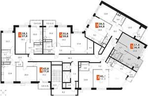 1-к квартира, вторичка, 36м2, 11/21 этаж