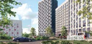 1-к квартира, строящийся дом, 44м2, 11/23 этаж