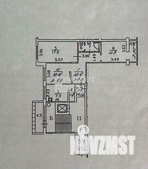 3-к квартира, вторичка, 65м2, 5/10 этаж