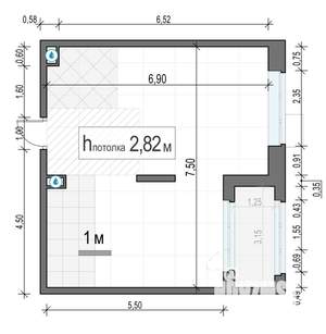 1-к квартира, вторичка, 46м2, 4/17 этаж