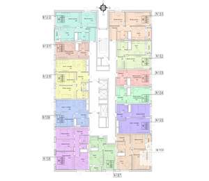 1-к квартира, строящийся дом, 42м2, 25/25 этаж