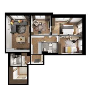 3-к квартира, вторичка, 85м2, 4/24 этаж