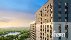 1-к квартира, строящийся дом, 43м2, 4/23 этаж