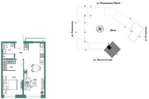 2-к квартира, вторичка, 45м2, 2/25 этаж