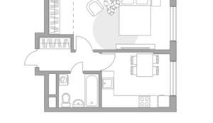 1-к квартира, строящийся дом, 36м2, 11/12 этаж