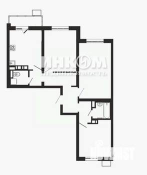 3-к квартира, сданный дом, 87м2, 4/6 этаж