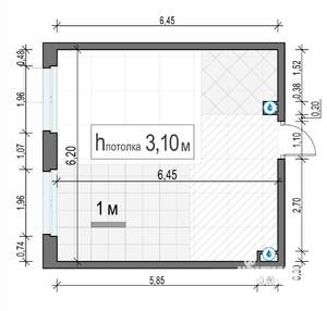 1-к квартира, строящийся дом, 39м2, 17/17 этаж