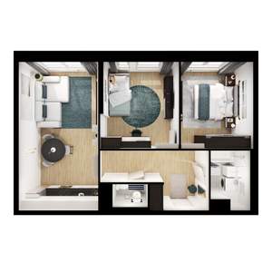 2-к квартира, вторичка, 61м2, 6/24 этаж