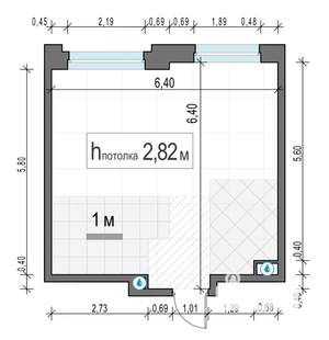 1-к квартира, строящийся дом, 37м2, 7/20 этаж