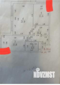 3-к квартира, вторичка, 62м2, 6/15 этаж