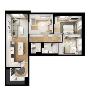 3-к квартира, вторичка, 85м2, 12/25 этаж