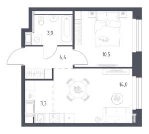 1-к квартира, вторичка, 35м2, 7/17 этаж