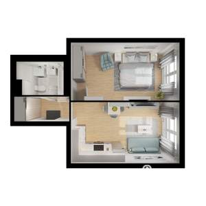 1-к квартира, вторичка, 39м2, 15/25 этаж