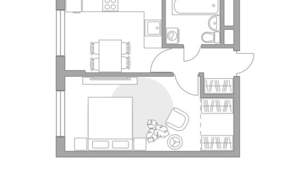 1-к квартира, строящийся дом, 35м2, 11/12 этаж