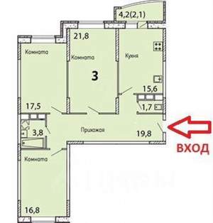 6-к квартира, вторичка, 205м2, 14/17 этаж