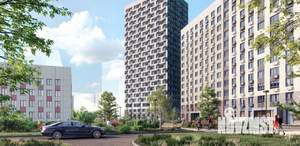 1-к квартира, строящийся дом, 38м2, 20/23 этаж