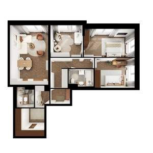 3-к квартира, вторичка, 85м2, 17/24 этаж