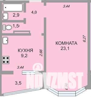 1-к квартира, вторичка, 40м2, 8/10 этаж