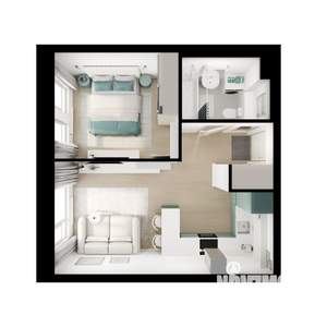 1-к квартира, вторичка, 37м2, 24/25 этаж