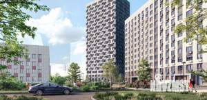1-к квартира, строящийся дом, 35м2, 13/23 этаж