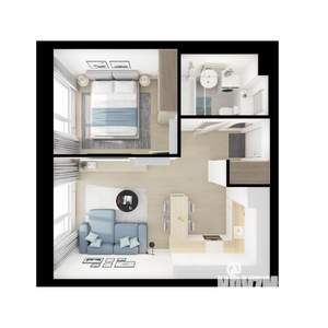 1-к квартира, вторичка, 38м2, 15/25 этаж