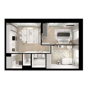 2-к квартира, вторичка, 52м2, 8/25 этаж