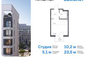 1-к квартира, вторичка, 38м2, 16/17 этаж