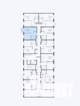 1-к квартира, сданный дом, 34м2, 12/17 этаж