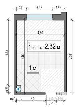 Студия квартира, вторичка, 27м2, 2/23 этаж