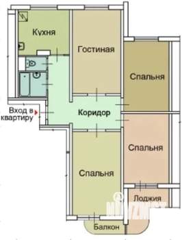 4-к квартира, вторичка, 92м2, 2/17 этаж