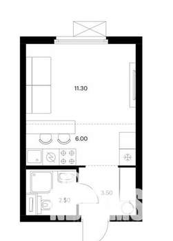 Студия квартира, вторичка, 23м2, 10/25 этаж
