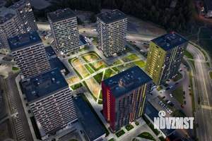 2-к квартира, строящийся дом, 45м2, 15/17 этаж