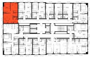 2-к квартира, вторичка, 48м2, 22/25 этаж