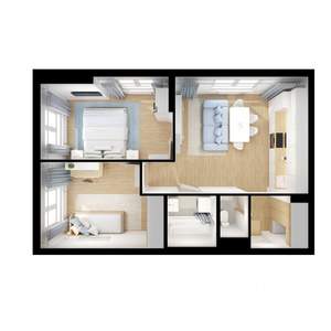 2-к квартира, вторичка, 52м2, 19/24 этаж