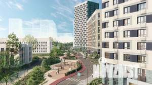 2-к квартира, строящийся дом, 35м2, 21/23 этаж