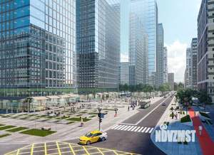 1-к квартира, строящийся дом, 35м2, 21/23 этаж