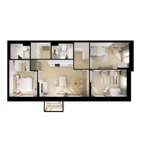 3-к квартира, вторичка, 78м2, 7/25 этаж